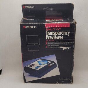 Ambico V0698 Color-Balanced Transparency Previewer - 35mm, 2 1/4", 4"5" Sliides